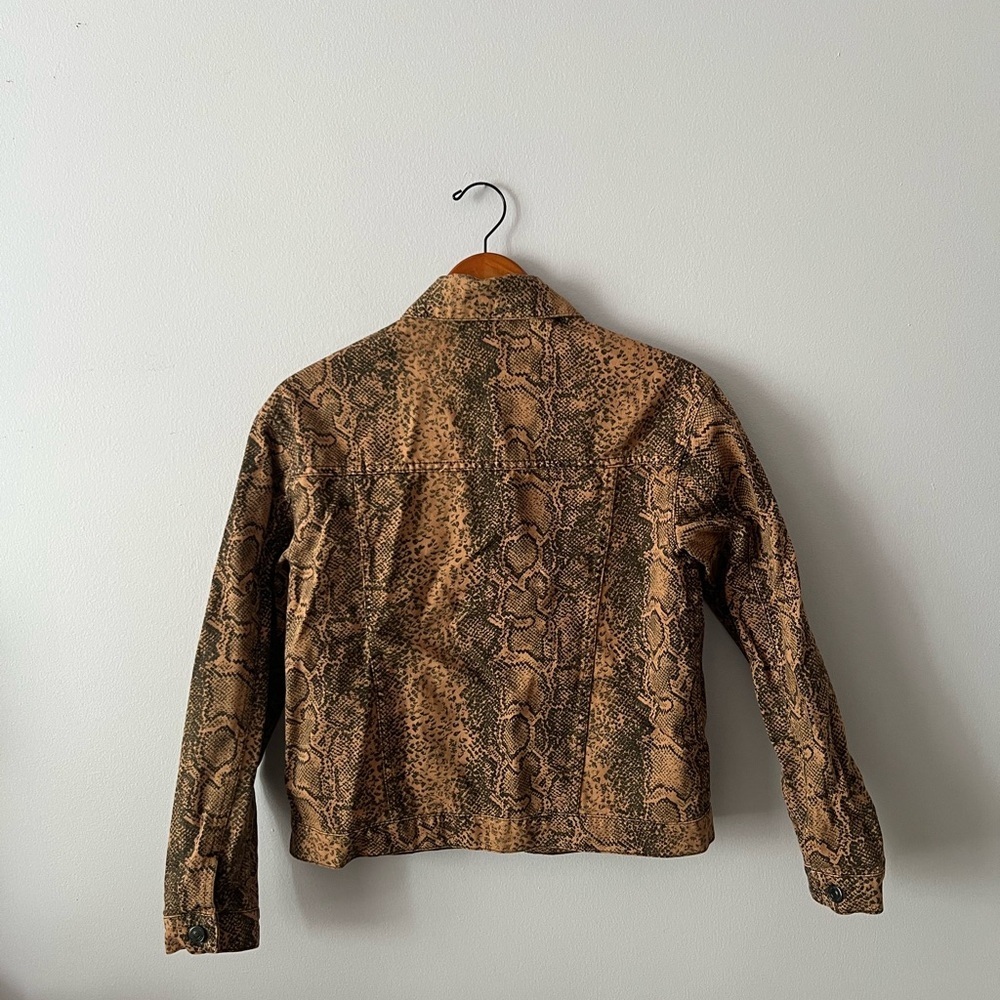 Free People Denim Snakeskin Jacket - Picture 5 of 5